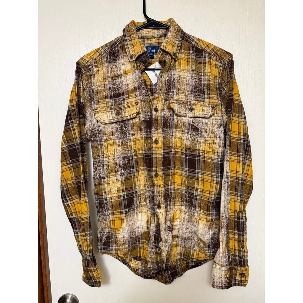 Boutique Plaid Flannel Button Up Long Sleeve Christmas Santa Baby NWT XS